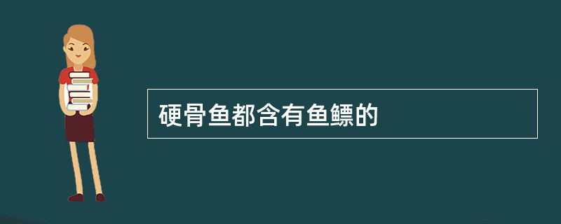 硬骨鱼都含有鱼鳔的