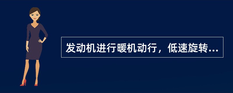 发动机进行暖机动行，低速旋转大约（）分钟。