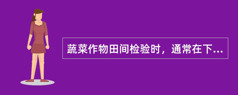 蔬菜作物田间检验时，通常在下列哪个时期增加一次检验？（）。