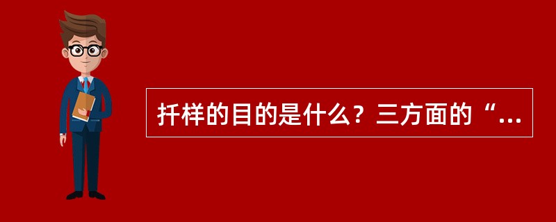 扦样的目的是什么？三方面的“代表性”含义是什么？