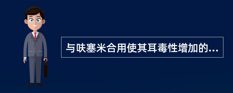 与呋塞米合用使其耳毒性增加的抗生素是（）。