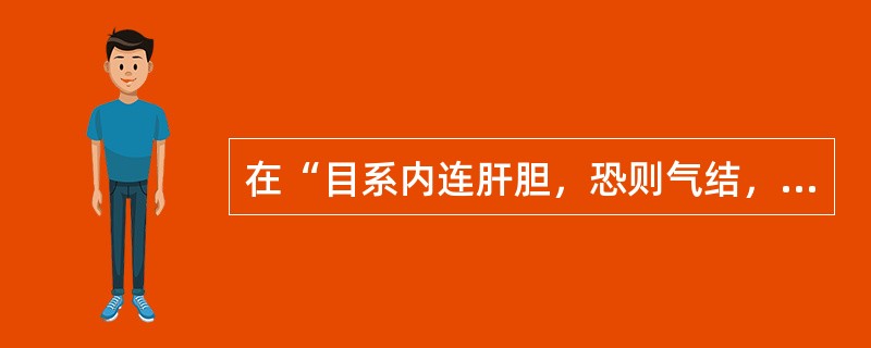 在“目系内连肝胆，恐则气结，胆衡不下”中，“衡”之义为（）