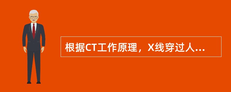 根据CT工作原理，X线穿过人体后首先接收到的部分是（）