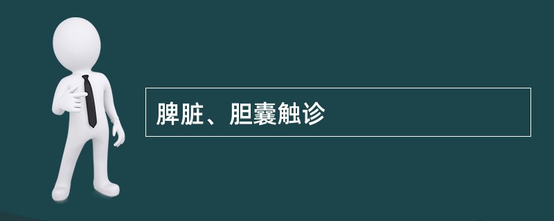 脾脏、胆囊触诊