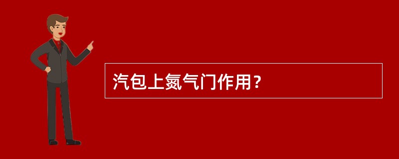 汽包上氮气门作用？