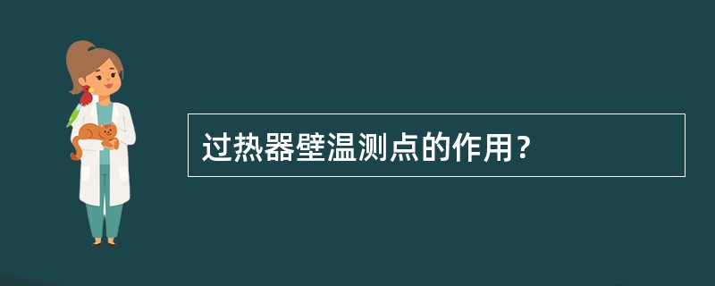 过热器壁温测点的作用？