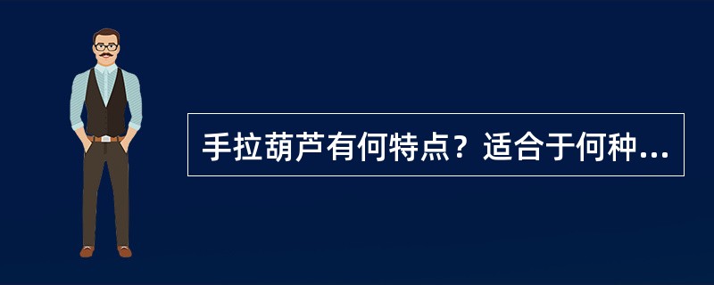 手拉葫芦有何特点？适合于何种场所？