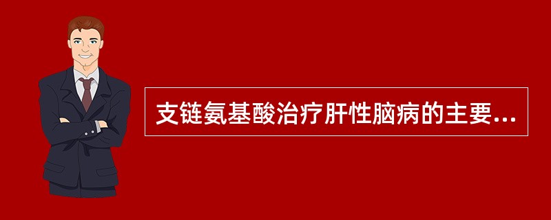 支链氨基酸治疗肝性脑病的主要机制是（）