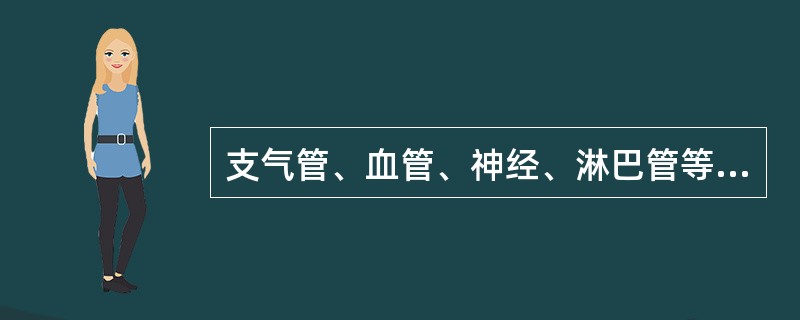 支气管、血管、神经、淋巴管等进入的门户（）