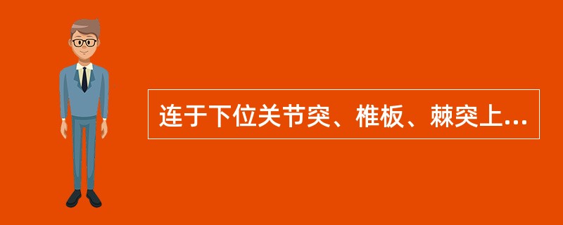 连于下位关节突、椎板、棘突上缘和上椎板下缘之间的脊柱韧带是（）