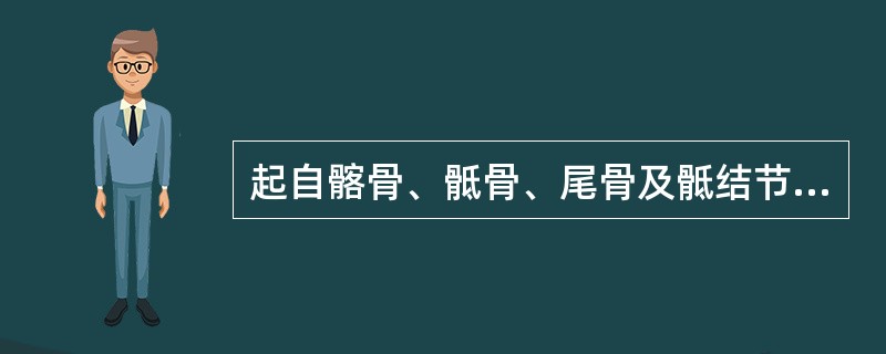 起自髂骨、骶骨、尾骨及骶结节韧带的背面，止于股骨的臀肌粗隆和髂胫束的肌是（）