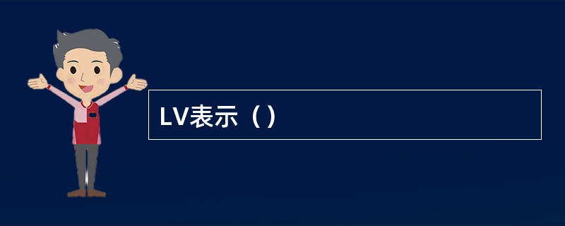 LV表示（）