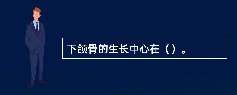 下颌骨的生长中心在（）。