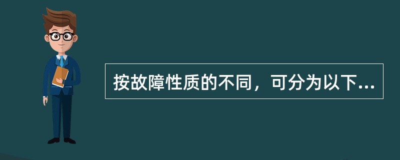 按故障性质的不同，可分为以下五种类型：即不开机故障，不入网故障，不识卡故障，不显