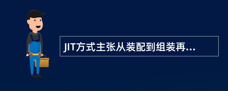 JIT方式主张从装配到组装再到零件来看物流。