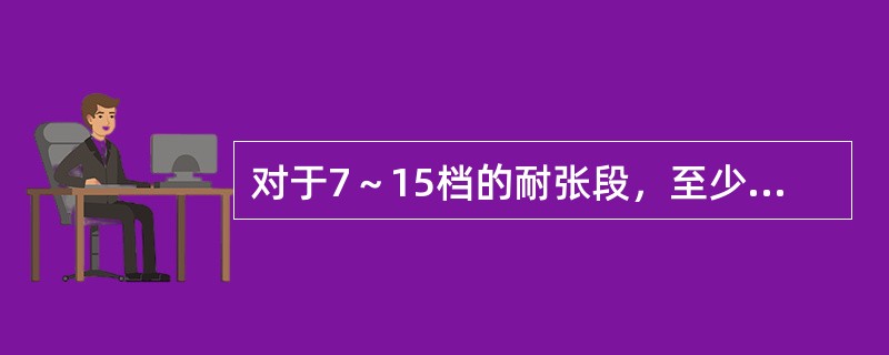 对于7～15档的耐张段，至少选择其两档且靠近（）档距观测弧垂。