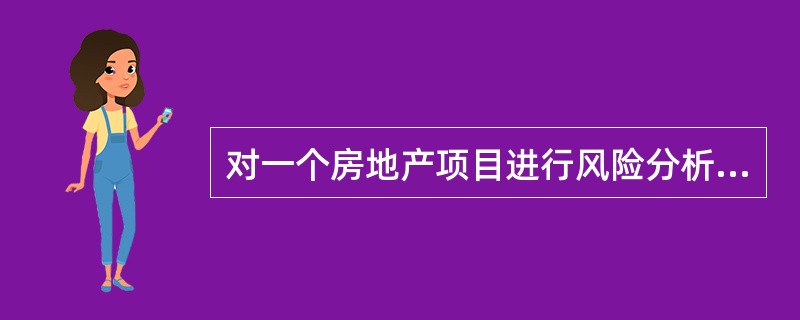 对一个房地产项目进行风险分析的过程,可以分为( )。