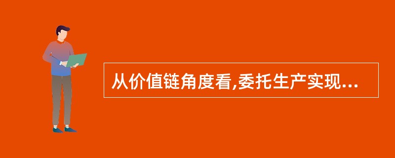 从价值链角度看,委托生产实现的是生产环节与( )的联盟。