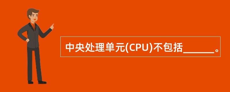 中央处理单元(CPU)不包括______。