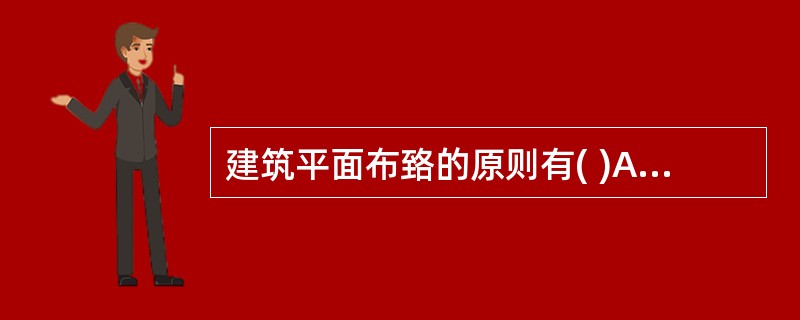 建筑平面布臵的原则有( )A、能限制火灾和烟气在(或通过)建筑内部和外部的蔓延B