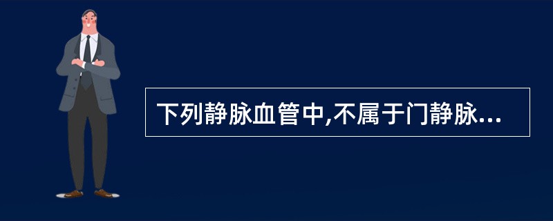 下列静脉血管中,不属于门静脉系统的是