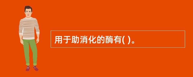 用于助消化的酶有( )。