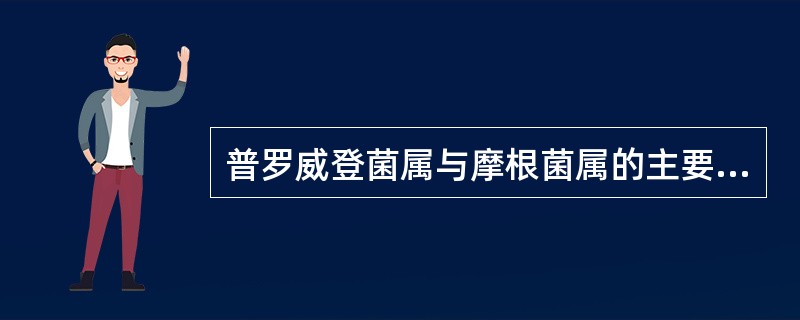 普罗威登菌属与摩根菌属的主要鉴别点是A、鸟氨酸脱羧酶B、氧化酶试验C、动力试验D