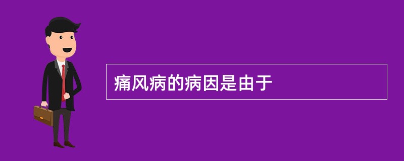 痛风病的病因是由于