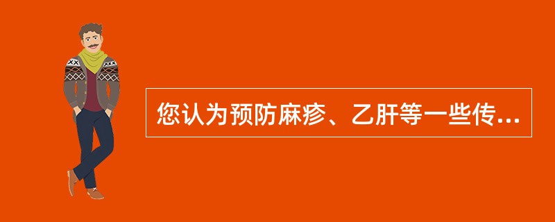 您认为预防麻疹、乙肝等一些传染病最有效、最经济的措施是什么?( )