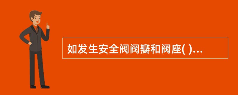 如发生安全阀阀瓣和阀座( )或导向零件( ),无法修复时,应停止使用并且更换。