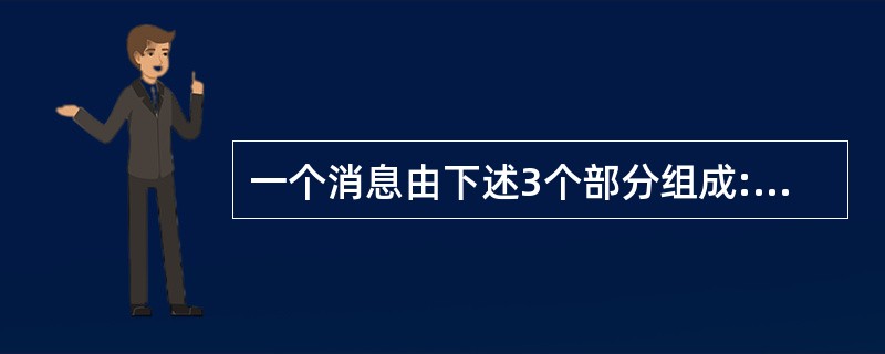 一个消息由下述3个部分组成:接收消息的对象的名称、______和零个或多个参数。