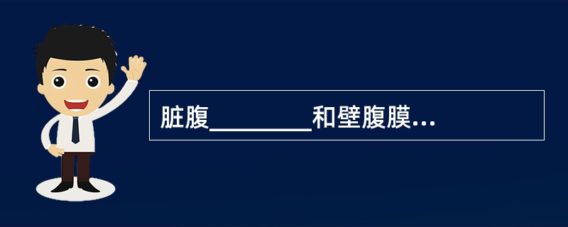 脏腹________和壁腹膜之间的腔隙称________。