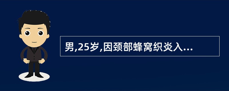 男,25岁,因颈部蜂窝织炎入院。病人颈部肿胀明显,观察中应特别注意下列哪项