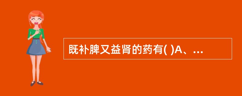 既补脾又益肾的药有( )A、莲子B、芡实C、肉豆蔻D、五味子E、山茱萸