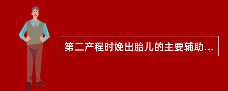 第二产程时娩出胎儿的主要辅助力量是()。