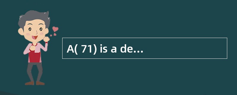 A( 71) is a dedicated storage network t