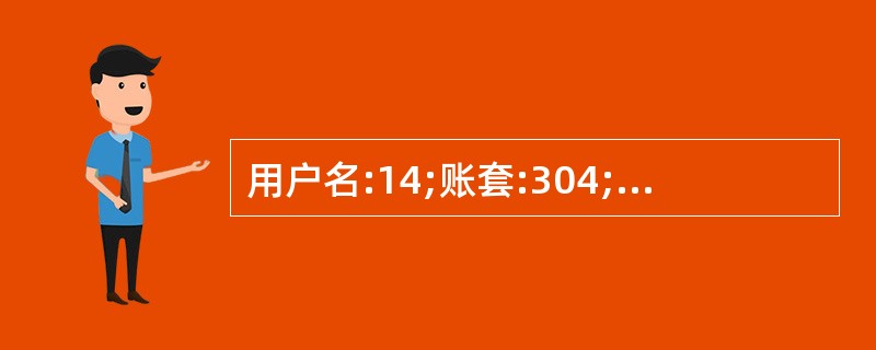 用户名:14;账套:304;操作日期:2013年1月1日。查询“会计科目余额表“