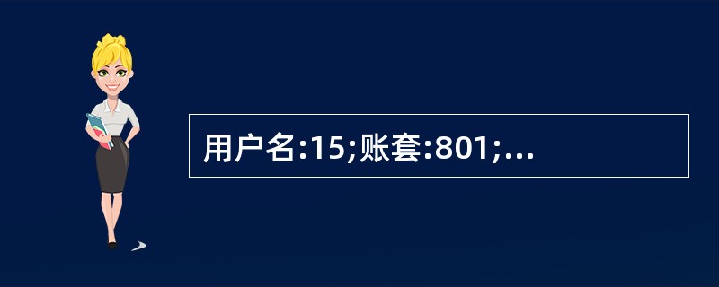 用户名:15;账套:801;操作日期:2013年1月31日。 设置工资项目。 项