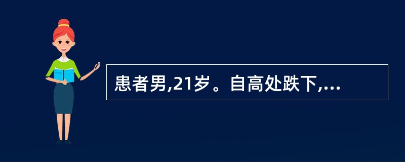 患者男,21岁。自高处跌下,骨盆骨折,排尿困难,尿潴留,会阴部肿胀,导尿管不能插