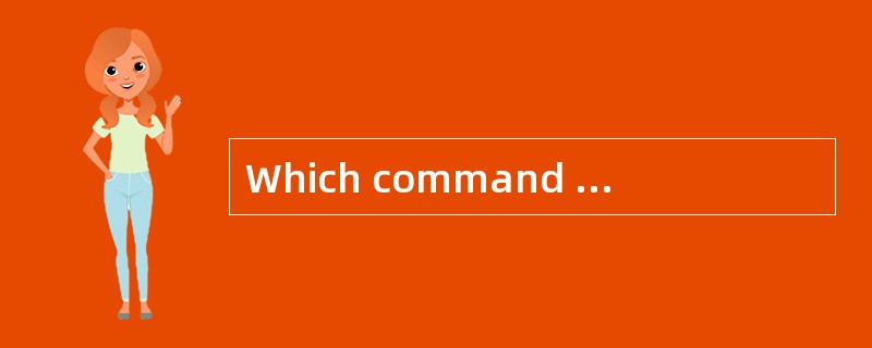 Which command on router EzonexamA will a