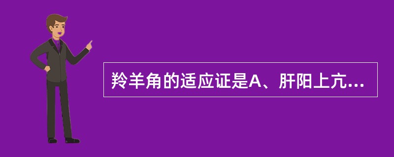 羚羊角的适应证是A、肝阳上亢之头晕目眩;肝风内动、惊痈抽搐B、肝火上炎、目赤肿痛