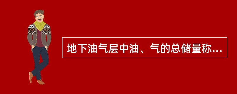 地下油气层中油、气的总储量称为。