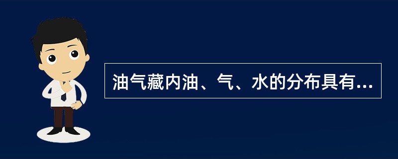 油气藏内油、气、水的分布具有一定规律,如在单一背斜圈闭内,由于重力分异作用,油、