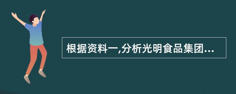 根据资料一,分析光明食品集团公司所选择的战略发展方法;