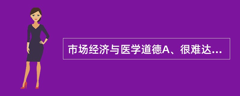 市场经济与医学道德A、很难达到统一;B、可以达到有机统一;C、市场经济对医学道德