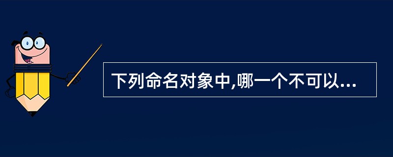 下列命名对象中,哪一个不可以在局部打开的图形中使用()。