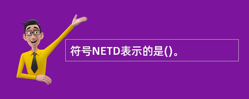 符号NETD表示的是()。