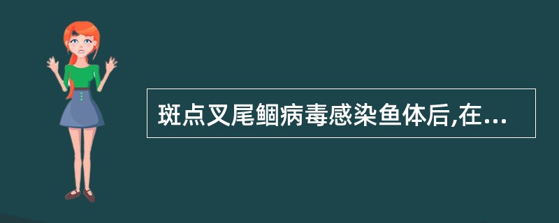 斑点叉尾鲴病毒感染鱼体后,在()器官内病毒含量最高A、胃B、肾C、肝D、胰腺 -