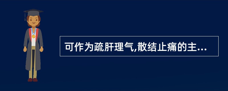 可作为疏肝理气,散结止痛的主药的药物是A、厚朴B、砂仁C、陈皮D、青皮E、香附