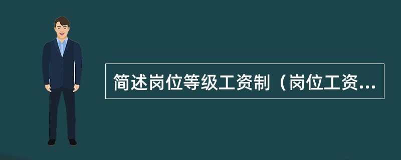 简述岗位等级工资制（岗位工资制）的特点。